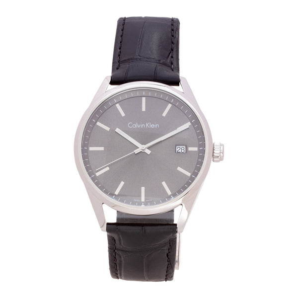 Calvin Klein Formality K4M211C3 Men's 44mm Grey Leather Watch