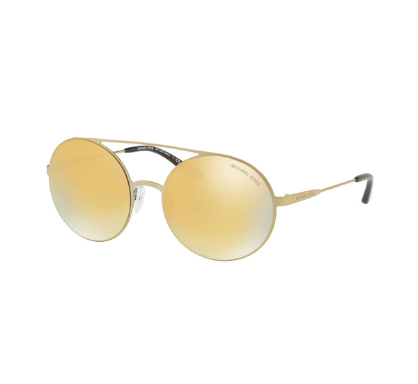 Michael Kors CABO MK1027-11937P-55 Gold Liquid Gold Mirror Gradient Sunglasses