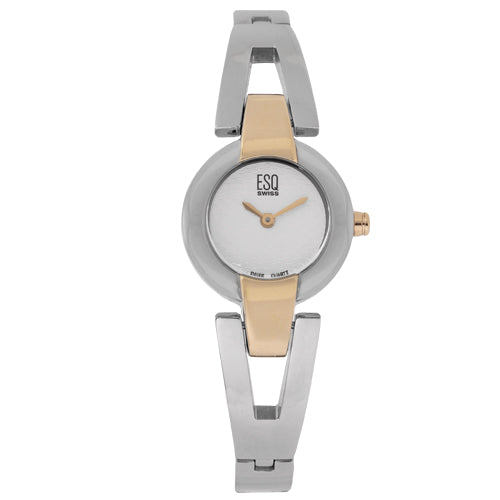 ESQ 07100776 Women's 24mm Silver & Gold Stainless Steel Showpiece Quartz Watch