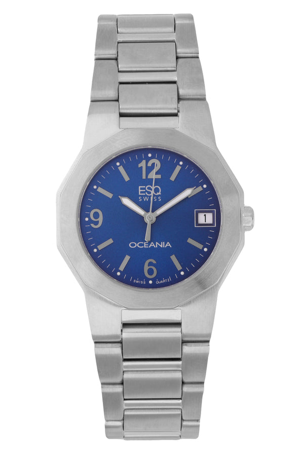 ESQ Oceania 07300700 Unisex Blue Dial Silver Stainless Steel Watch