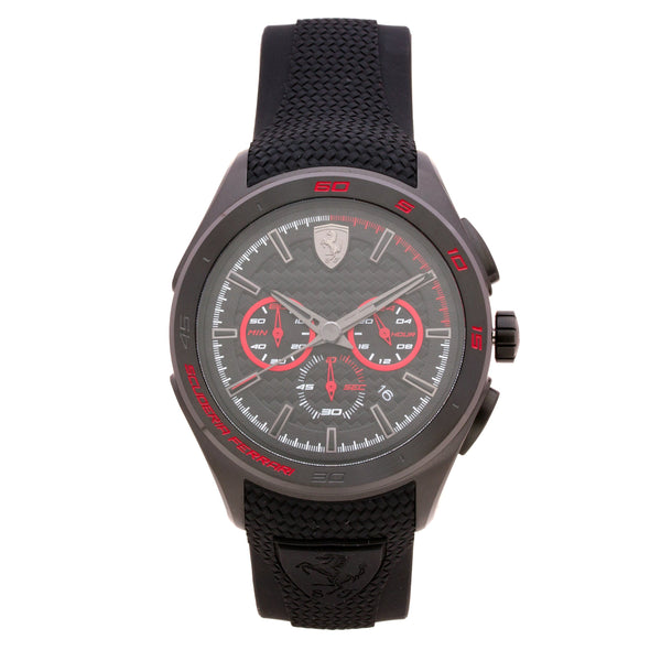 Ferrari 0830344 Gran Premio Men's 45mm Chronograph Black Silicone Watch