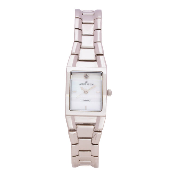 Anne Klein 10-7255MPSV Women's 22mm Silver Stainless Steel Mother of Pearl Watch