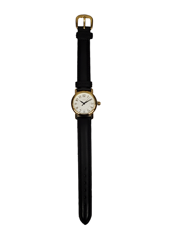 Coach 14500015 Women's 25mm Black Leather Gold Stainless Steel Quartz Watch