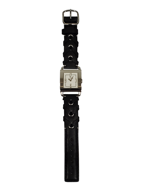 Coach 14500498 Women's 39mm Black Leather Silver Stainless Steel Quartz Watch