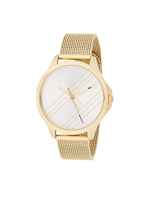 Tommy Hilfiger 1781962 Women's 39mm Gold Stainless Steel Mesh Watch