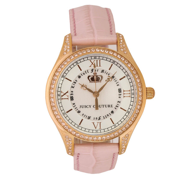 Juicy Couture 1900742 Lively Women's 40mm Baby Pink Leather Quartz Watch