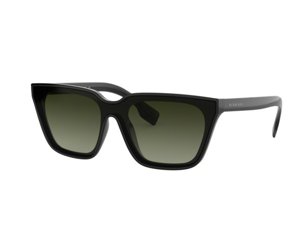 Burberry BE4279-30018E-40 Women's Black Frame Green Gradient Lens Sunglasses