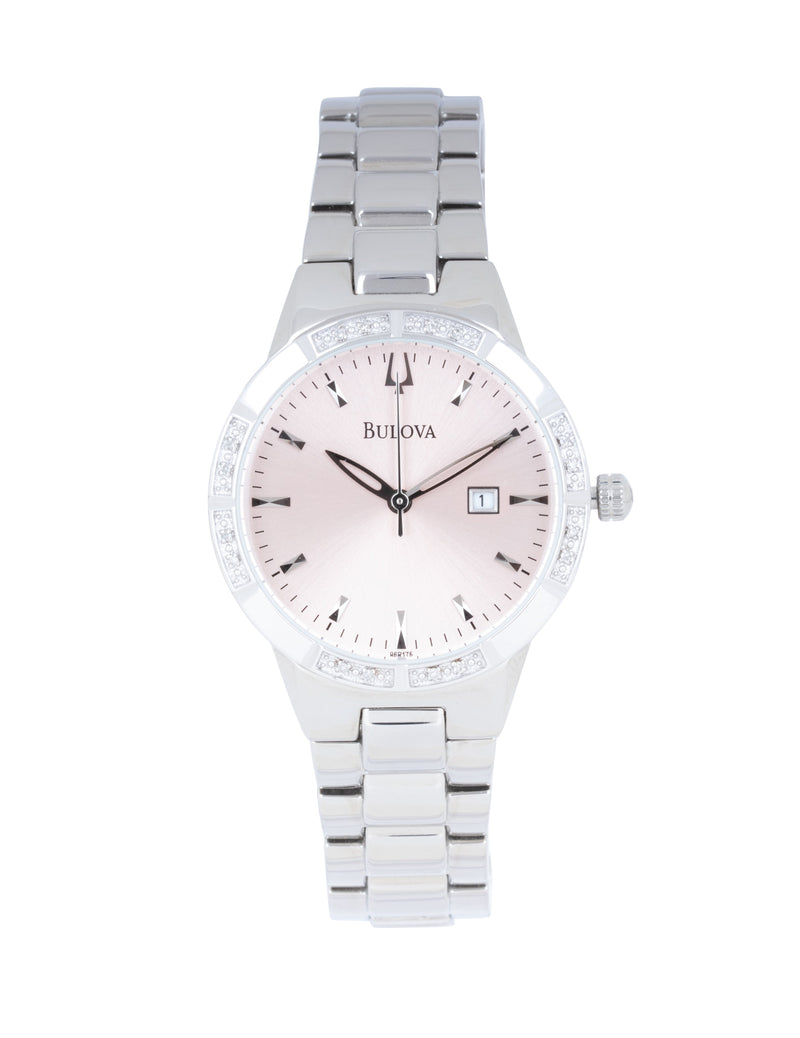 Bulova pink women's watch hotsell