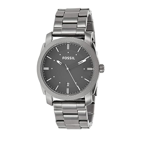 Fossil Machine FS4774 Men's 42mm Grey Smoke Stainless Steel Watch