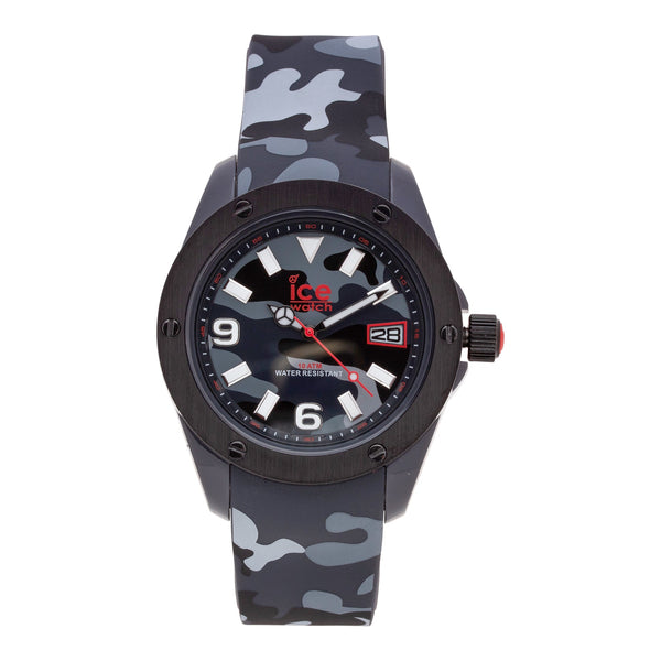 ICE IA.BK.XL.R.11 Men's 44mm Tri-Color Gray Camo Resin Quartz Watch