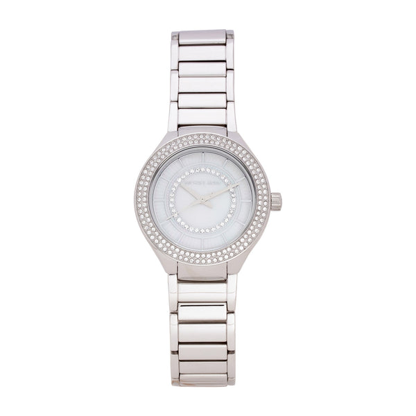 Michael Kors MK3800 Mini Kerry Women's 33mm Crystal Bezel Silver Quartz Watch