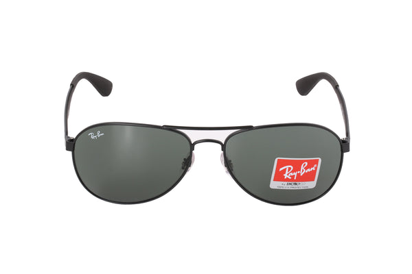 Ray Ban RB3549-006/71-61 Black Metal Frame Green Classic Sunglasses