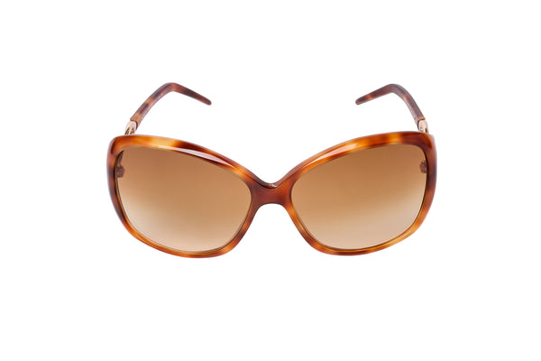 Roberto Cavalli Gardenia RC 520S 53F Women's Tortoise Square Gradient Sunglasses