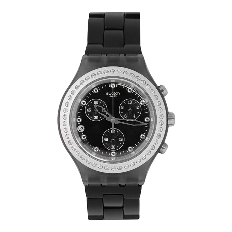 Swatch FULL-BLOODED STONEHEART SILVER SVCM4009AG Unisex Irony Diaphane Watch