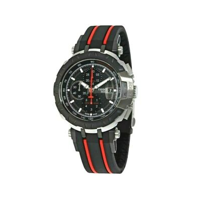 Tissot T-Race T0924272720100 Men's 47mm Chronograph Black Watch