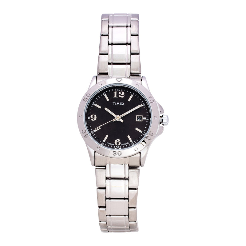 Timex T2M784 Women's 29mm Stainless Steel Black Dial Fashion Quartz Watch