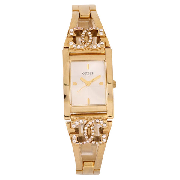 Guess U10037L1 Women's 34mm Swarovski Crystal Gold Showpiece Quartz Watch