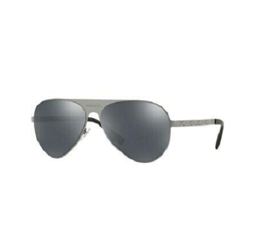 Versace VE2189-12626G-59 Brushed Gunmetal Frame Grey Mirrored Lens Sunglasses