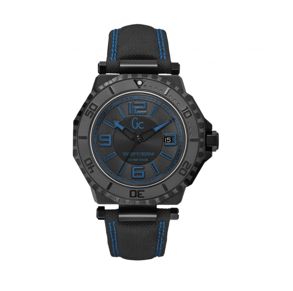 Guess Collection X79012G2S Men's 44mm Black Nylon Dive Bezel Quartz Watch